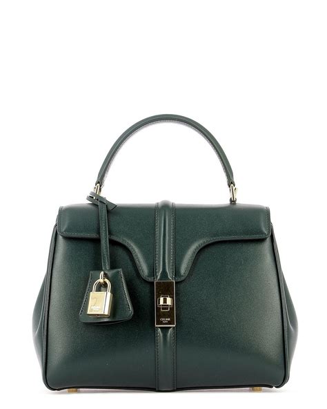 women celine small 16 bag in satinated calfskin leather|SMALL 16 BAG IN SATINATED CALFSKIN .